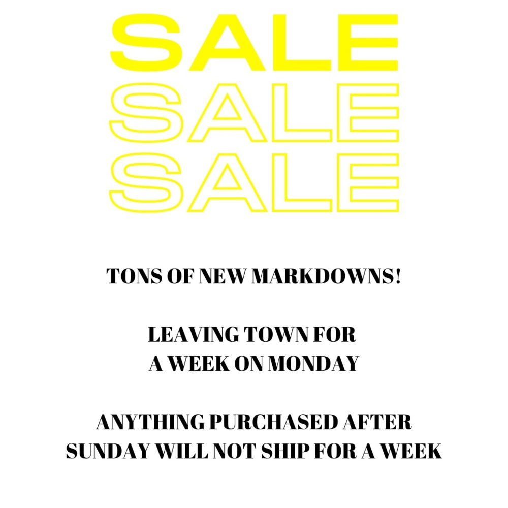 ~NEW MARKDOWNS~